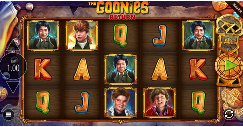 Play The Goonies Return, the online slot produced by Blueprint for free | www.capesableisland.ca